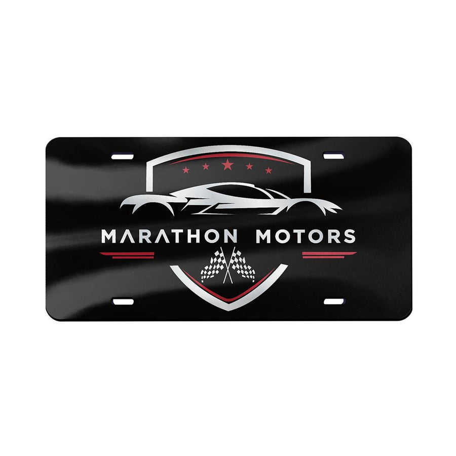 Acrylic License Plate - 12 x 6 Inch FC On Metallic (Q622432)