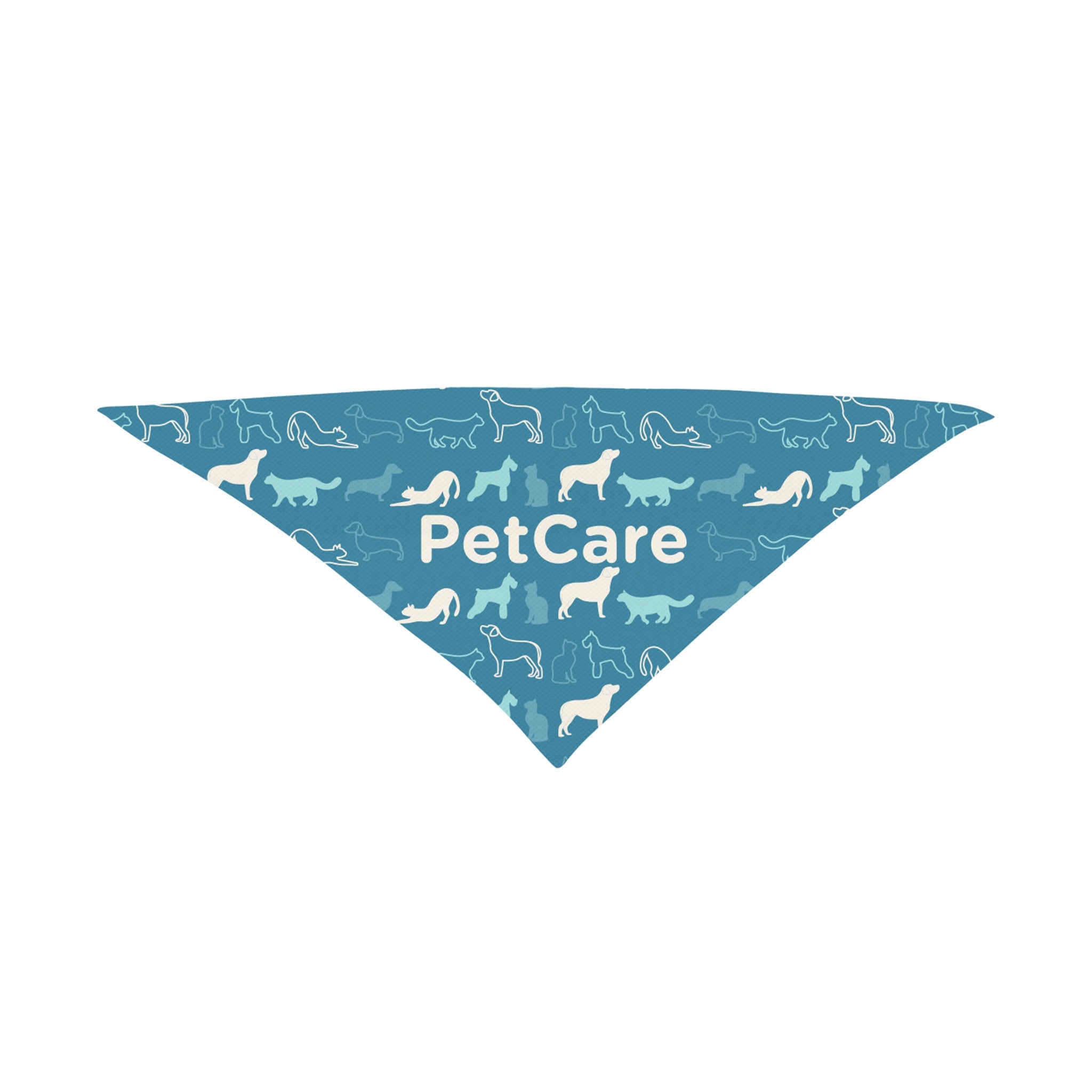 rPET Polyester Large Triangle rPET Pet Bandana  Imprinted with Logo (Q623432)