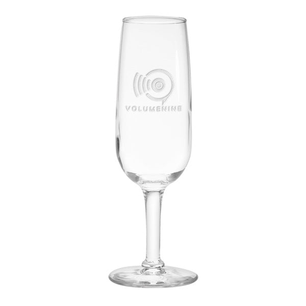 6.5 Oz. Champagne Flute - Deep Etched  Imprinted with Logo (Q626022)