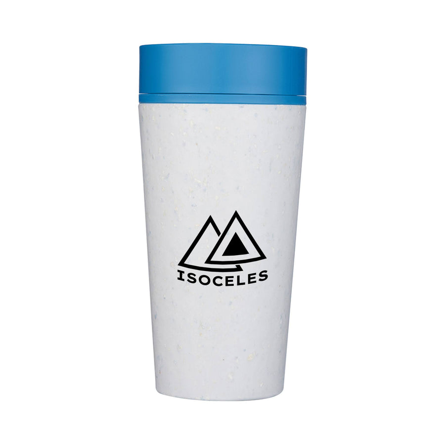 12 Oz. Circular Cup Travel Mug - Harbor Blue (Q627522)