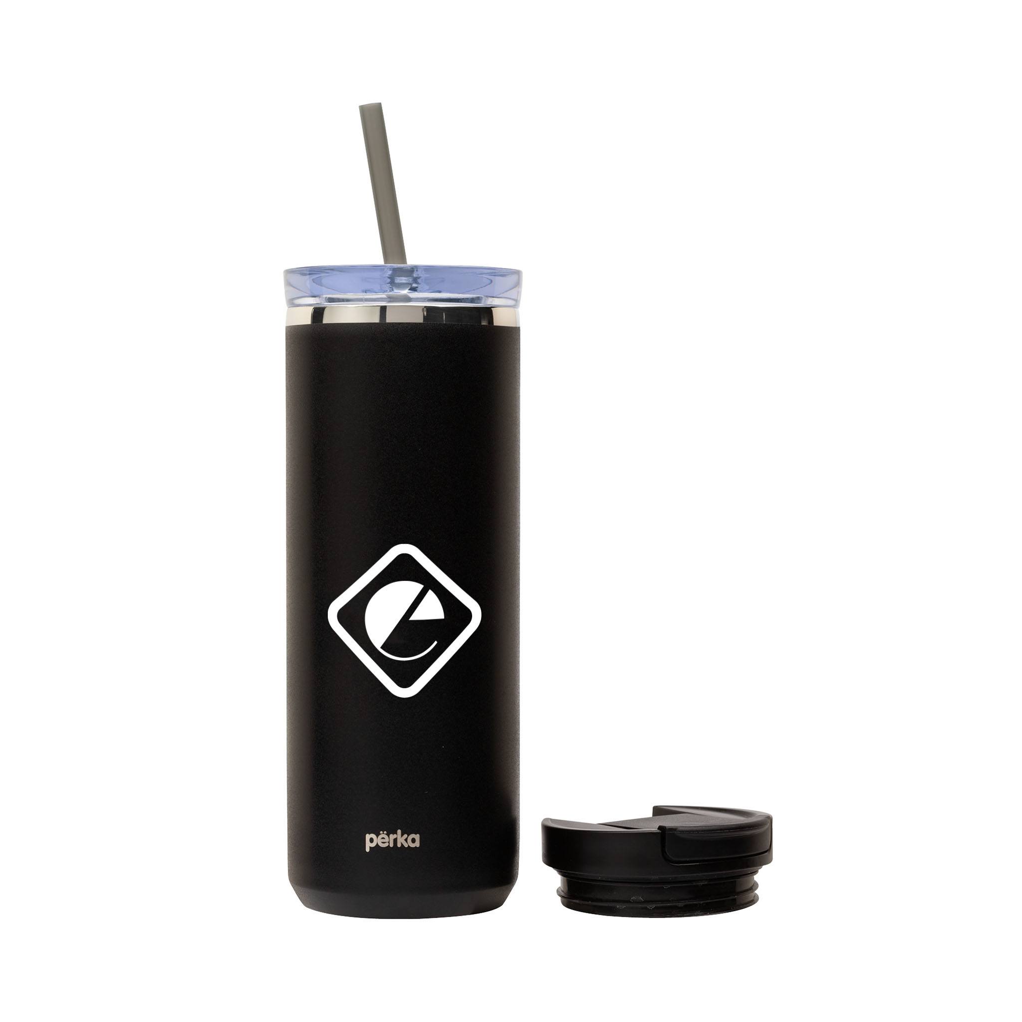 18 Oz. Perka® Trent Stainless Steel Hot/Cold Tumbler  Imprinted with Logo (Q628322)