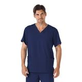 Unisex 4-Pocket V-Neck Top  Imprinted with Logo (Q630332)