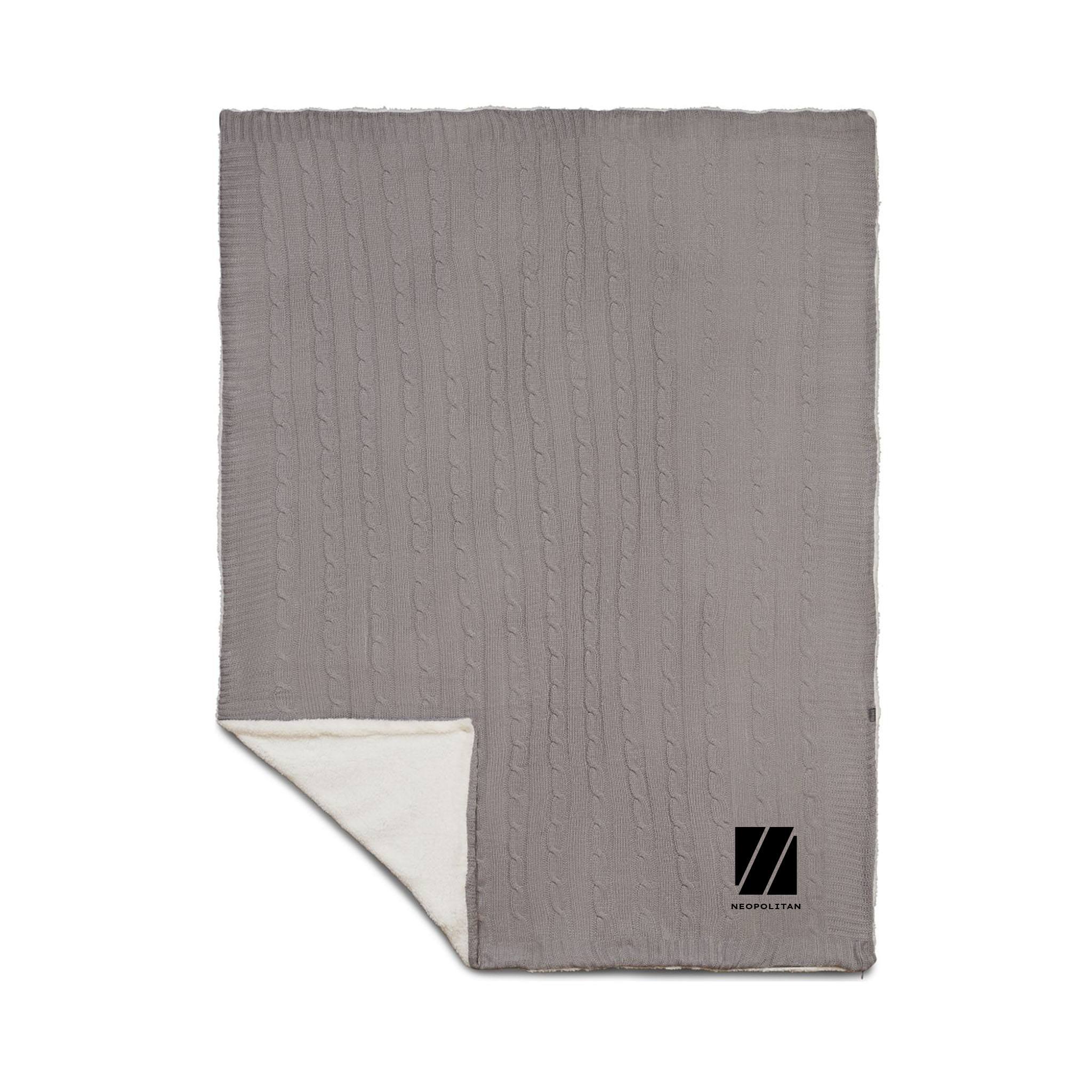 Field & Co.® Cable Knit Sherpa Blanket (Q631322)
