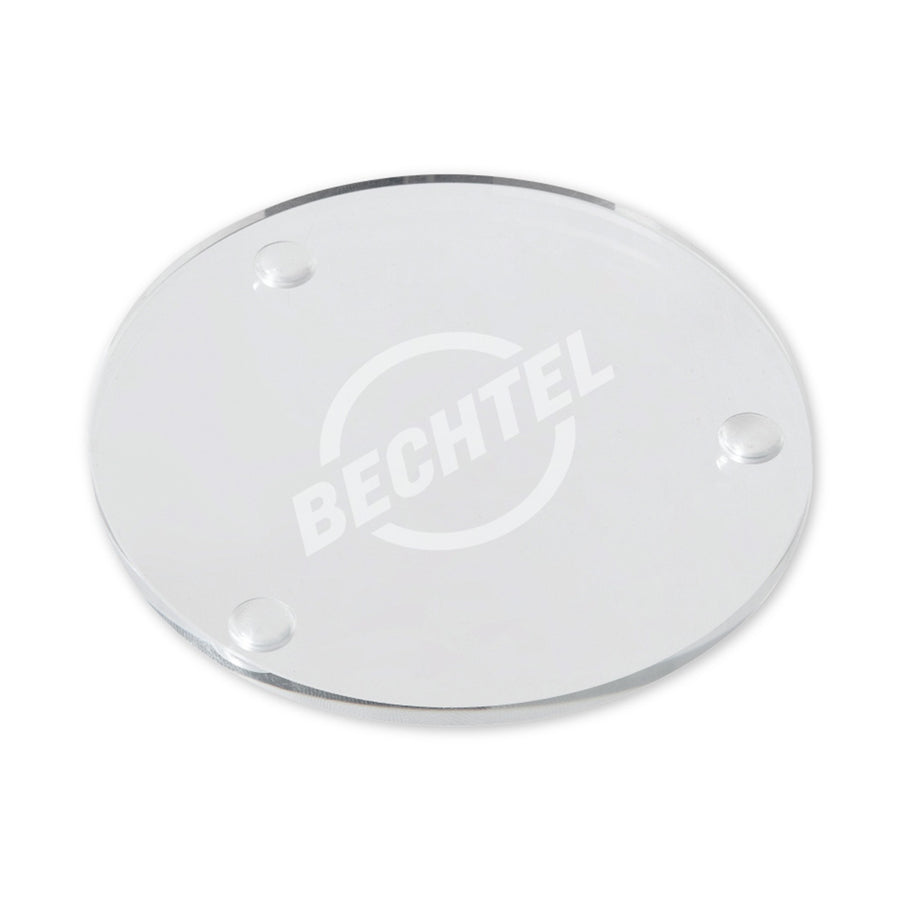Round Glass Beverage Coaster (Q631532)