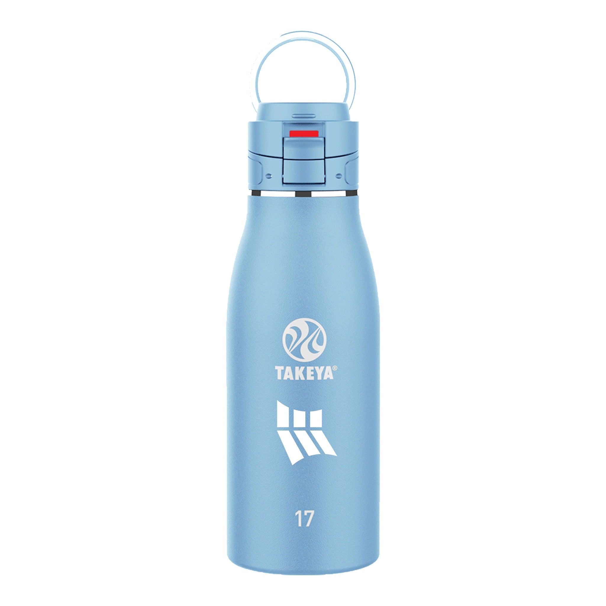 17 Oz. Takeya Traveler Bottle - Bluestone  Imprinted with Logo (Q631622)