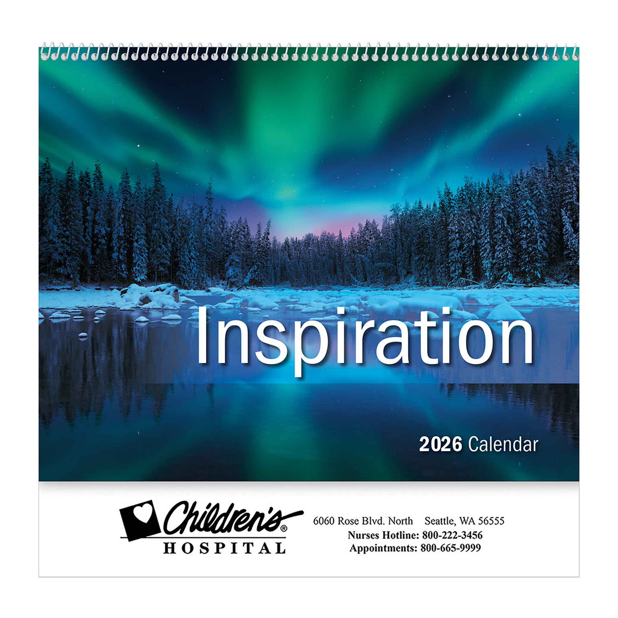 lnspiration Wall Calendars - Spiral  Imprinted with Logo (Q632011)