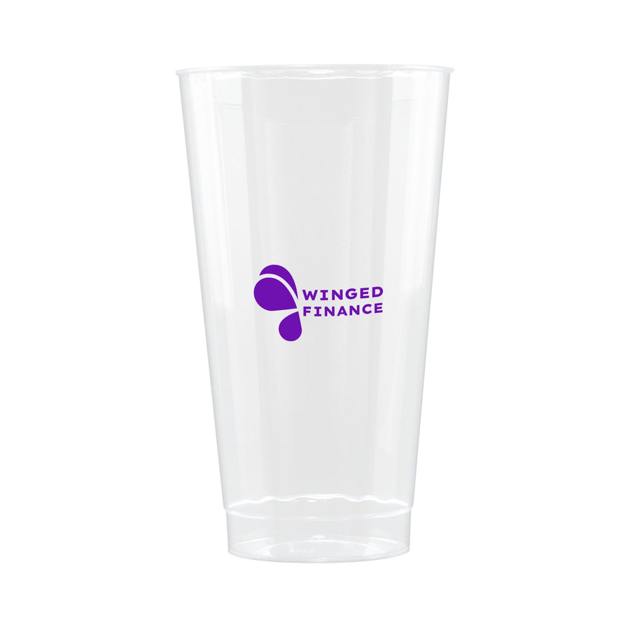 16 Oz. Clear Fluted Plastic Cup (Q632211)