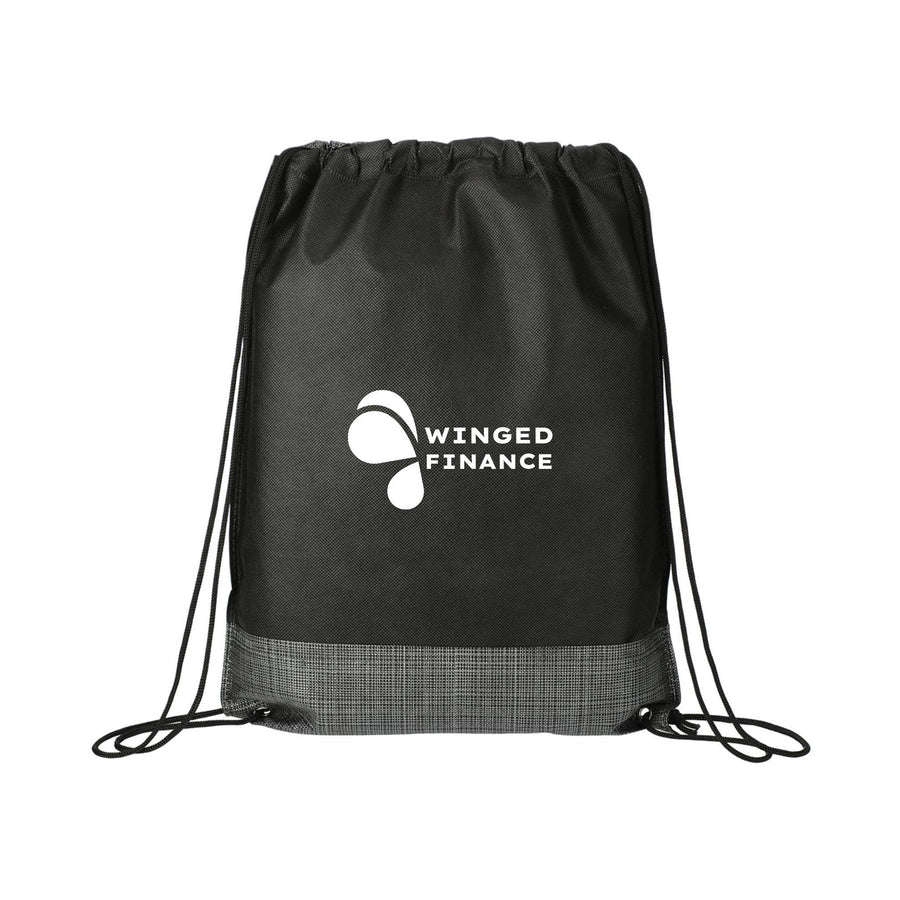 Crossweave Heat Sealed Drawstring Bag (Q632422)