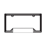 Molded License Plate Frame - Black - 6.25 x 12.25 Inch (Q632432)