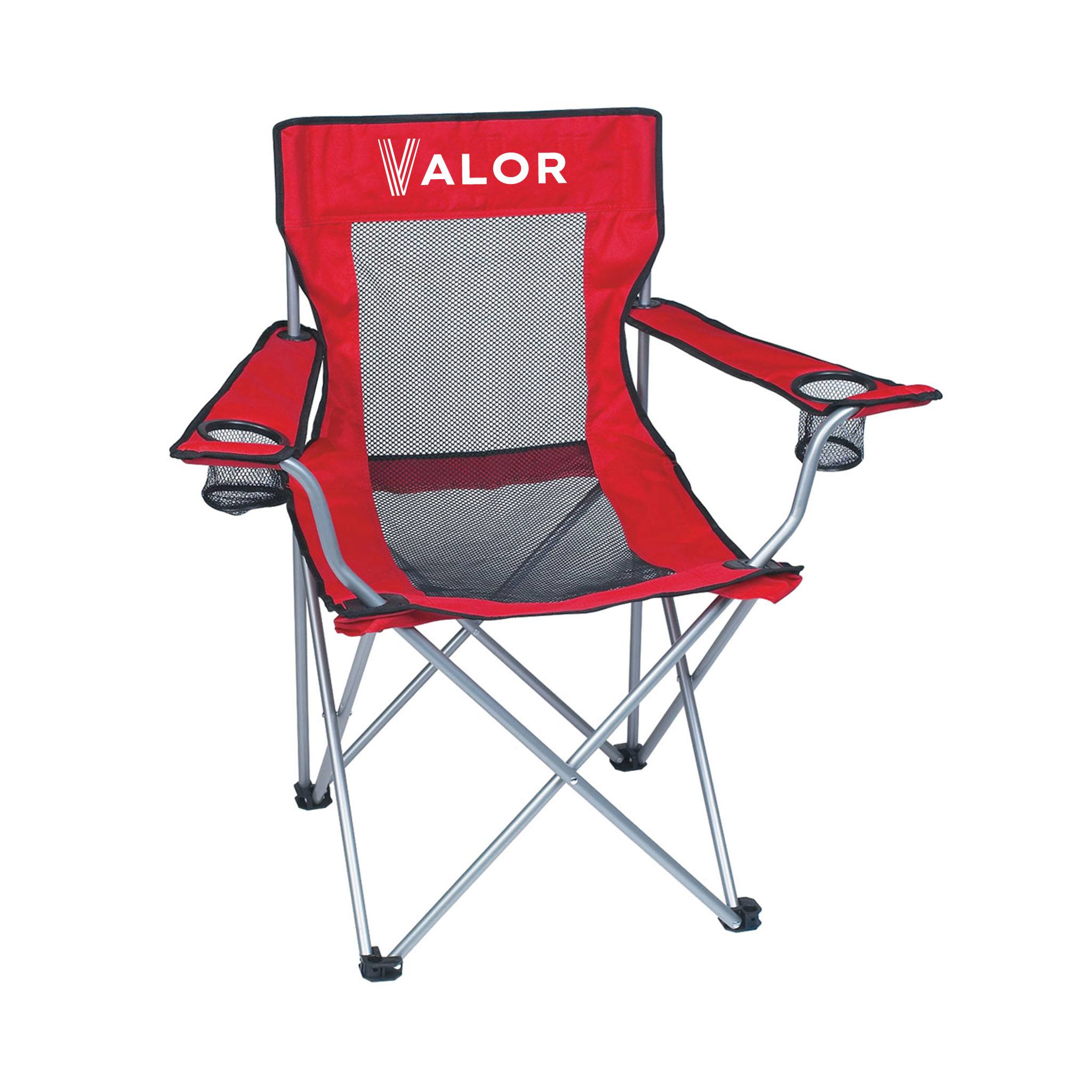 4th of July - Mesh Folding Chair With Carrying Bag  Imprinted with Logo (Q633211)