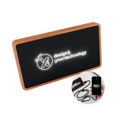 SCX Design® Maple Wood Wireless Power Bank 5000 mAh  Imprinted with Logo (Q636622)