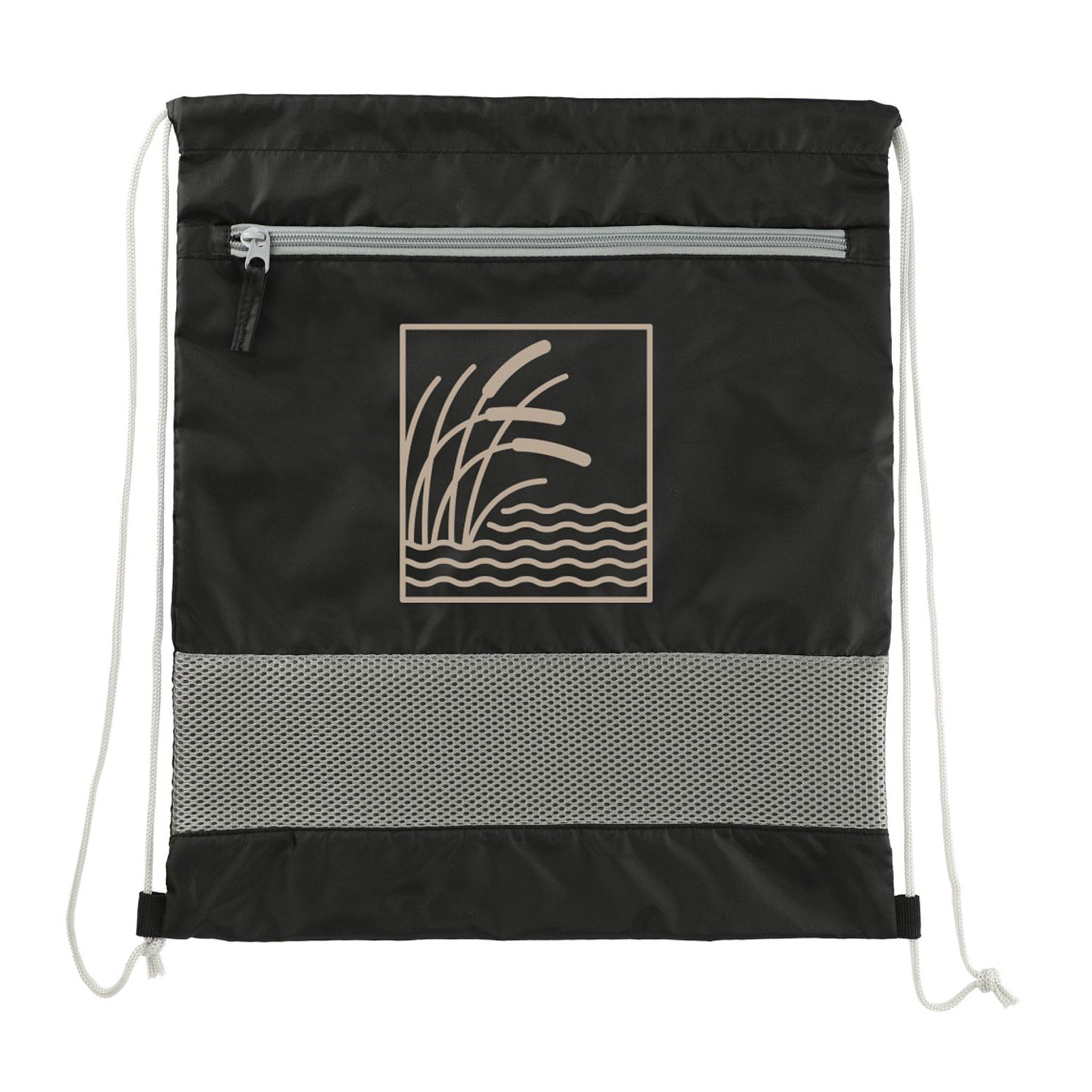 Sparks Recycled Drawstring Bag  Imprinted with Logo (Q636922)