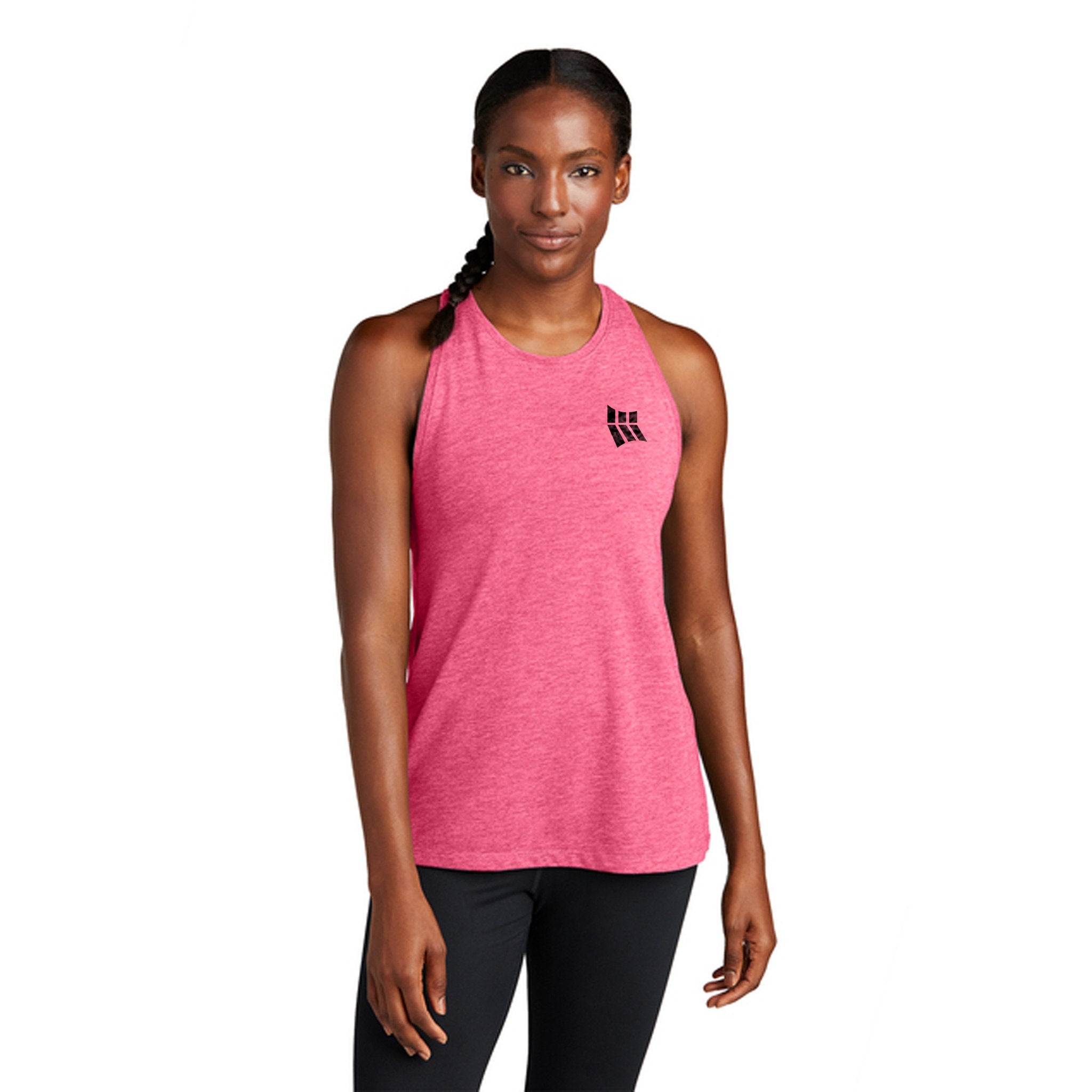 Sport-Tek® Ladies PosiCharge® Tri-Blend Wicking Tank  Imprinted with Logo (Q639922)