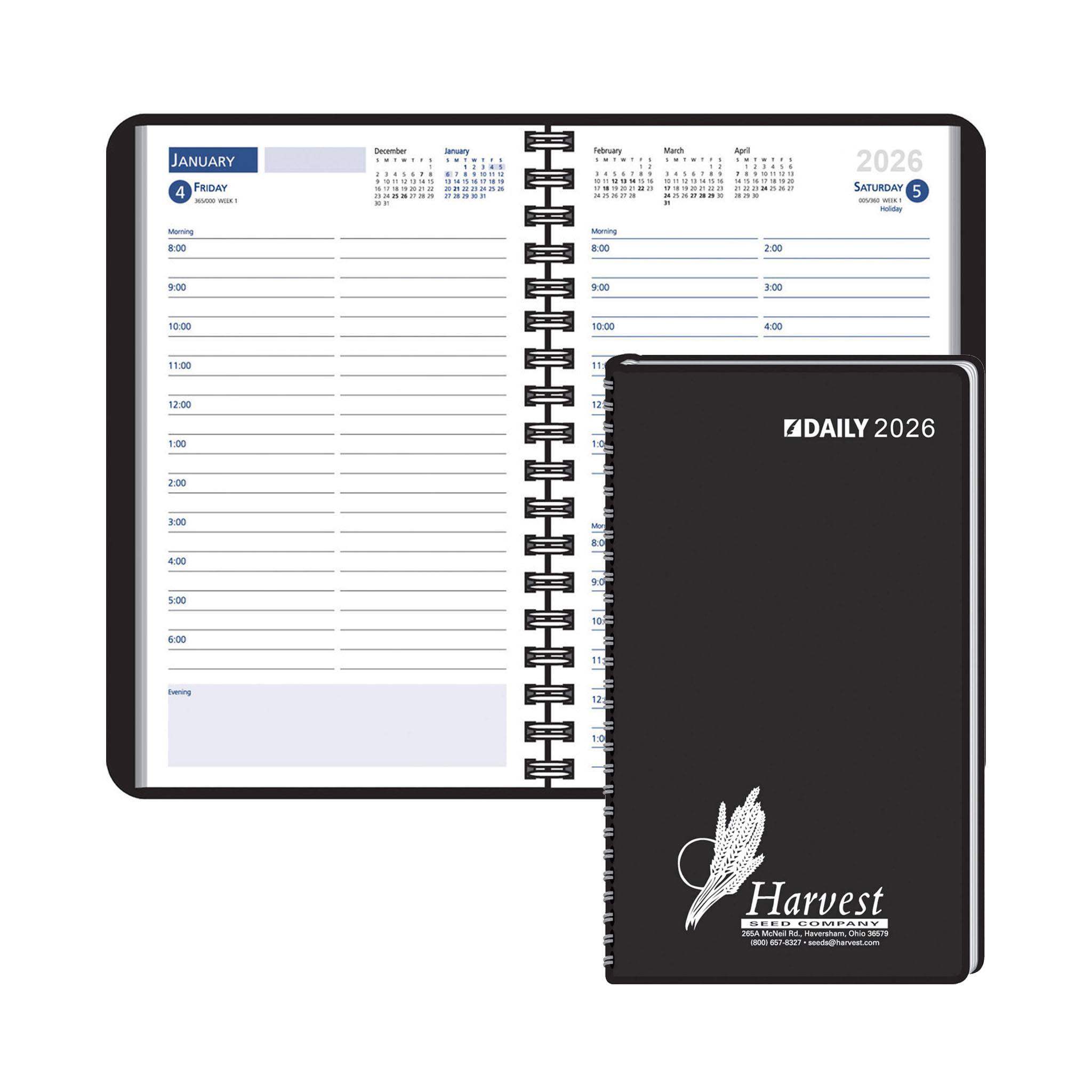 Wired to Cover Ruled Desk Planner (Q640211)