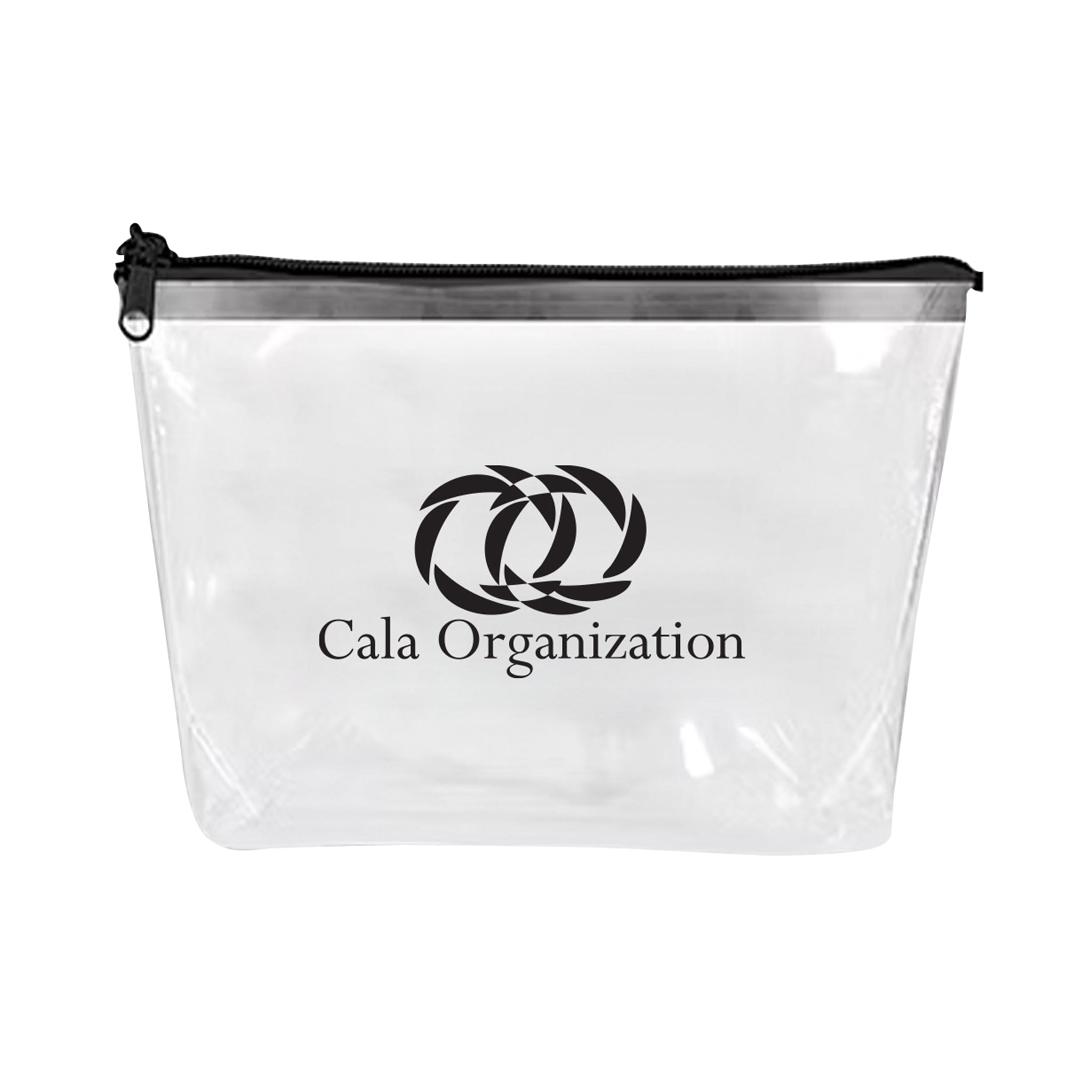 Clear Zippered Pouch  Imprinted with Logo (Q640532)