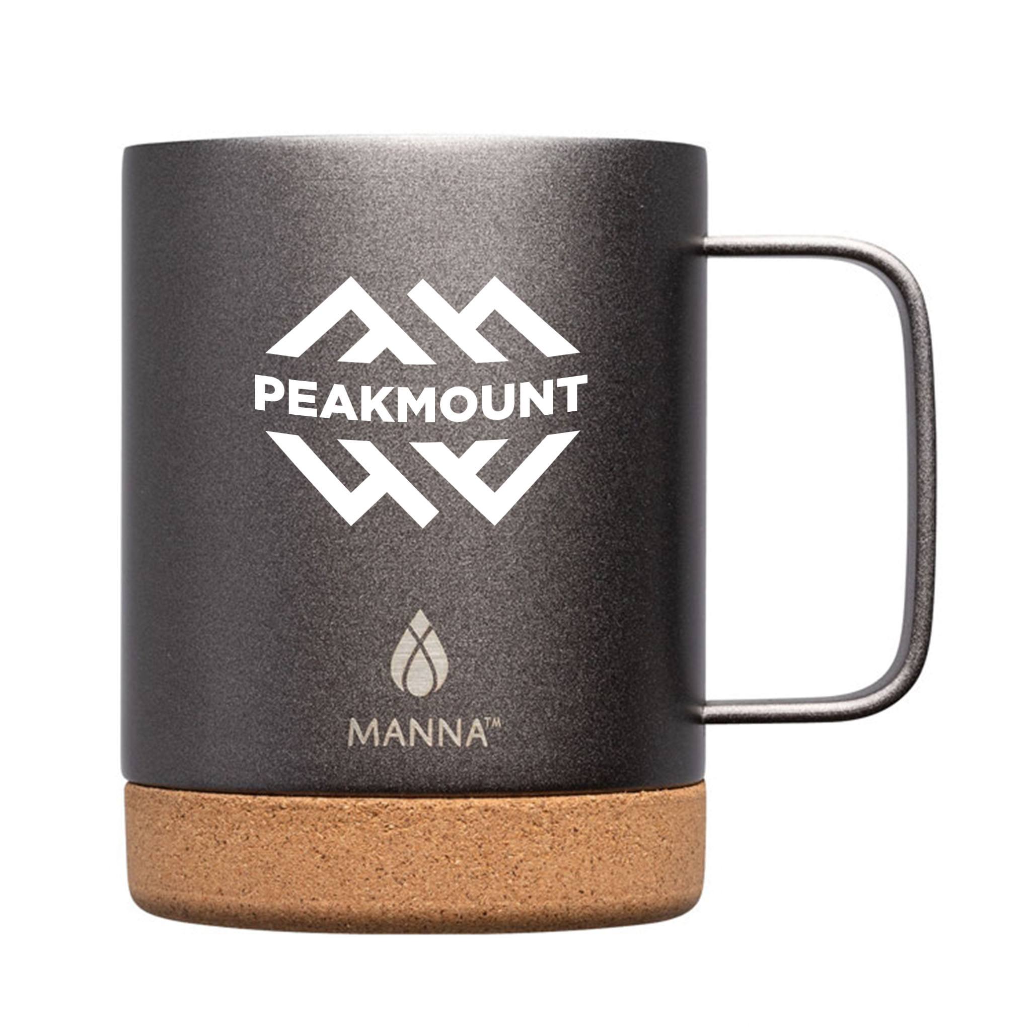 Manna™ 13 Oz. Beacon Vacuum Insulated Camping Mug  Imprinted with Logo (Q640622)