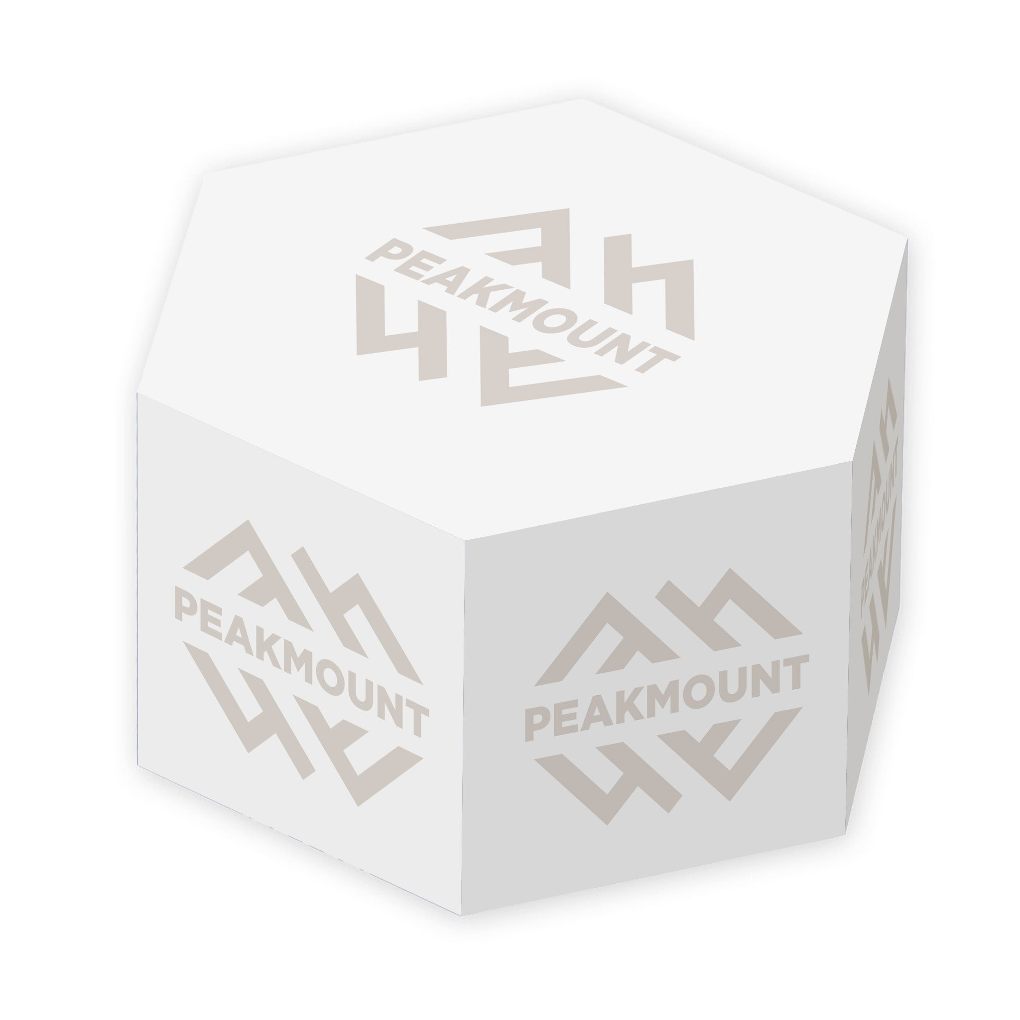 Post-it® Printed Notes Cubes - Hexagon Half Cube  Imprinted with Logo (Q641332)