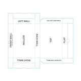 14" x 9" x 2" E-Flute Fold Above Box (Q641422)