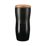 10 Oz. Reno Double Wall Ceramic Tumbler With Wood Lid (Q642322)