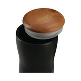 10 Oz. Reno Double Wall Ceramic Tumbler With Wood Lid (Q642322)
