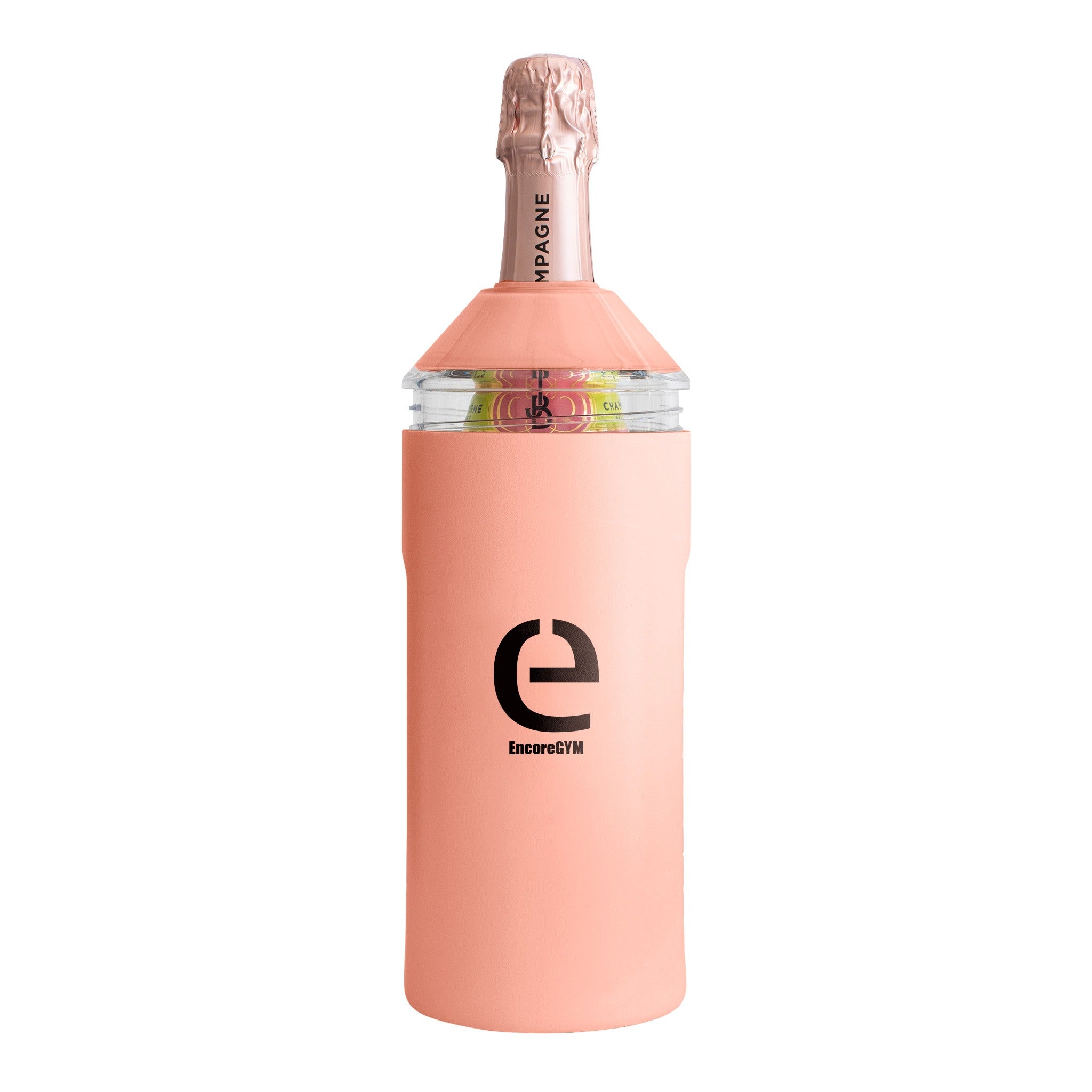 Vinglace Wine Bottle Insulator - Coral  Imprinted with Logo (Q642622)