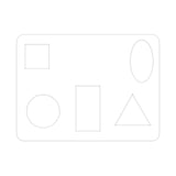 Mini Poly Stencil - Shapes (Q643432)