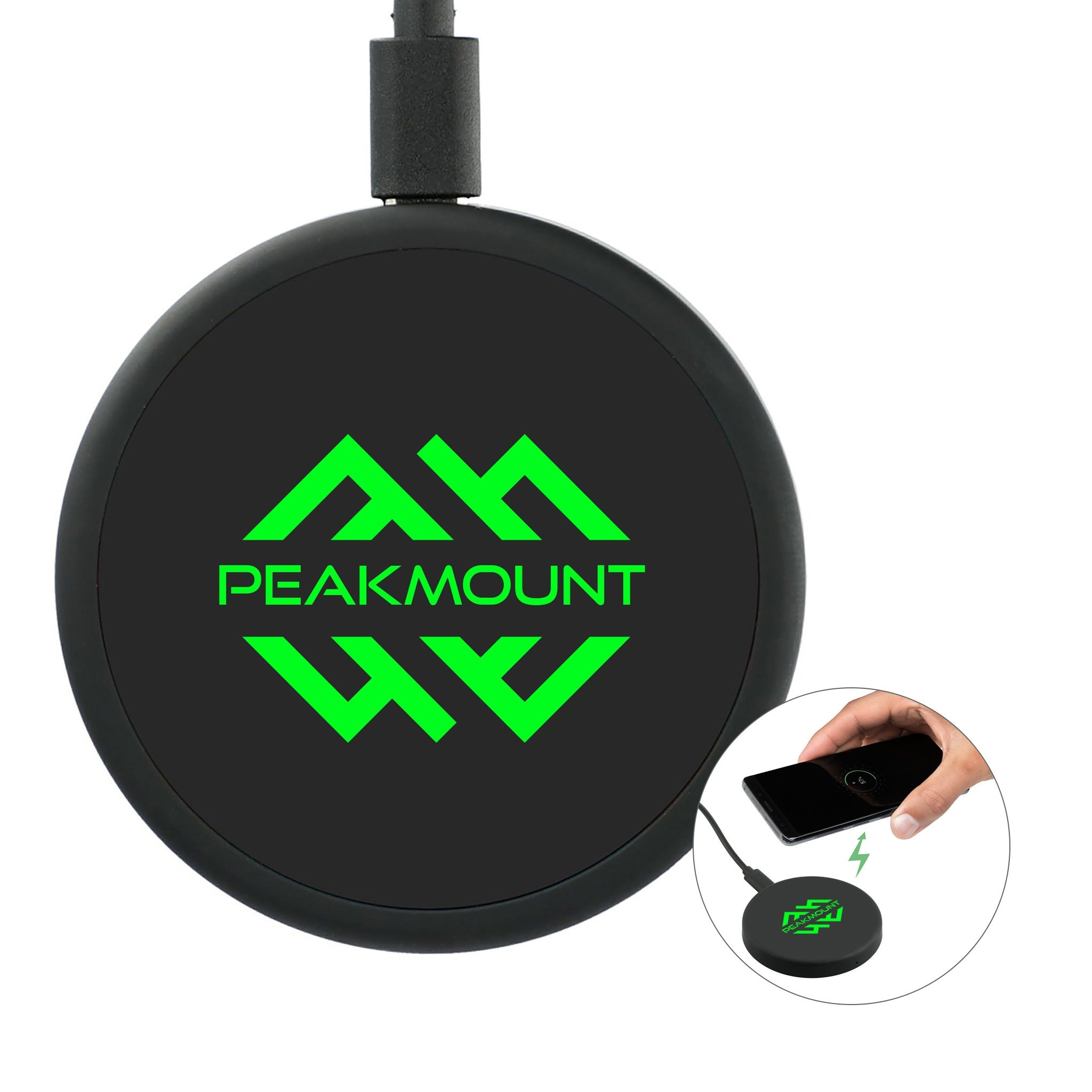 The Looking Glass Wireless Charging Pad  Imprinted with Logo (Q644422)