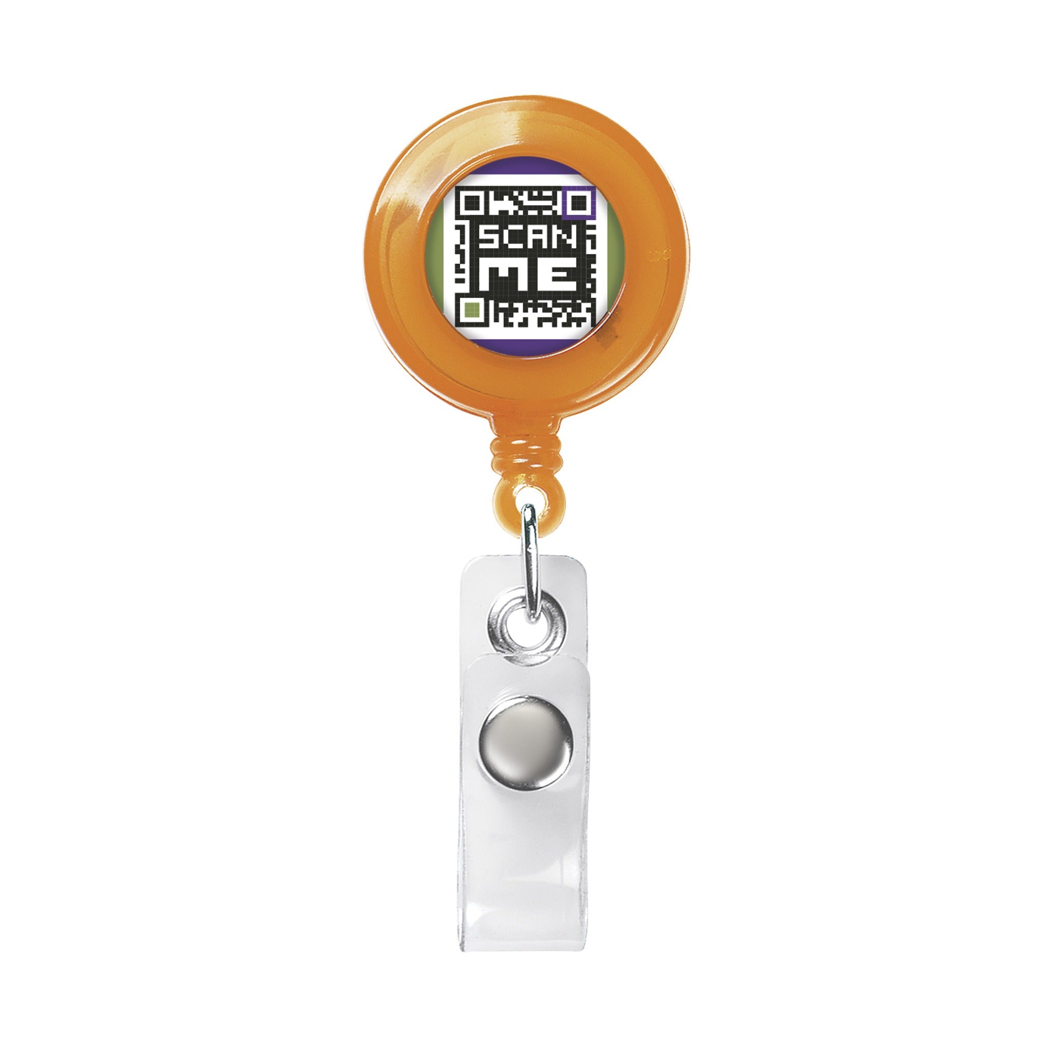 Retractable Alligator Clip Badge Holder  Imprinted with Logo (Q646311)