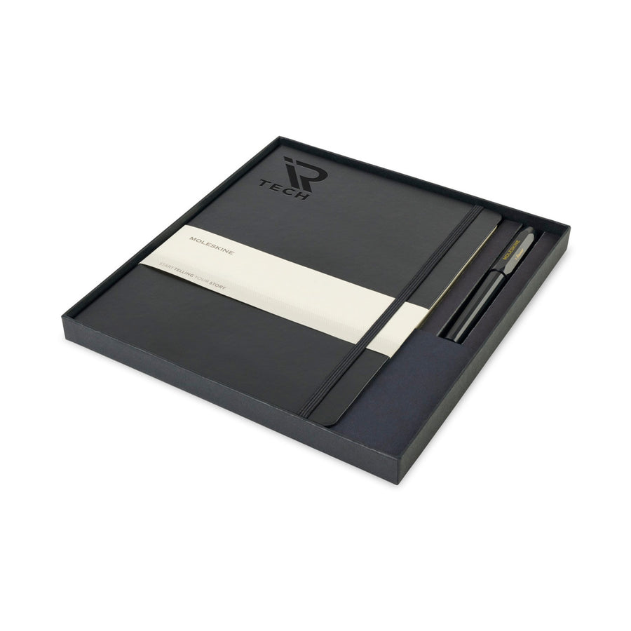 Moleskine® X-Large Notebook and Kaweco Pen Gift Set - Bl (Q646332)