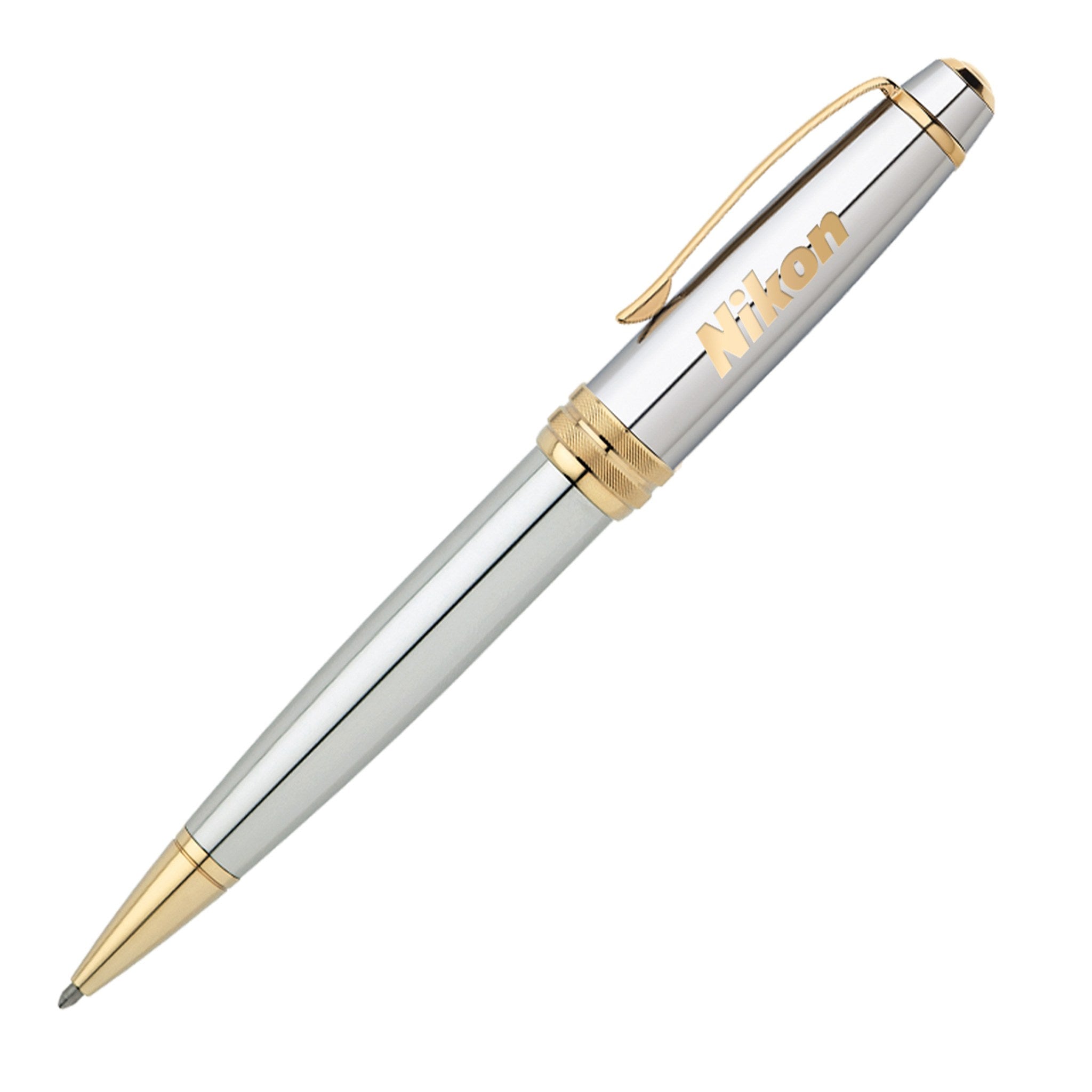 Cross® Bailey 23KT Gold Ballpoint Pen - Laser Engrave  Imprinted with Logo (Q647022)