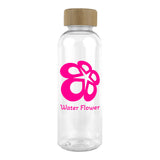 CLEARLY FLOW 16 Oz. RPET Bottle With Bamboo Cap (Q647532)