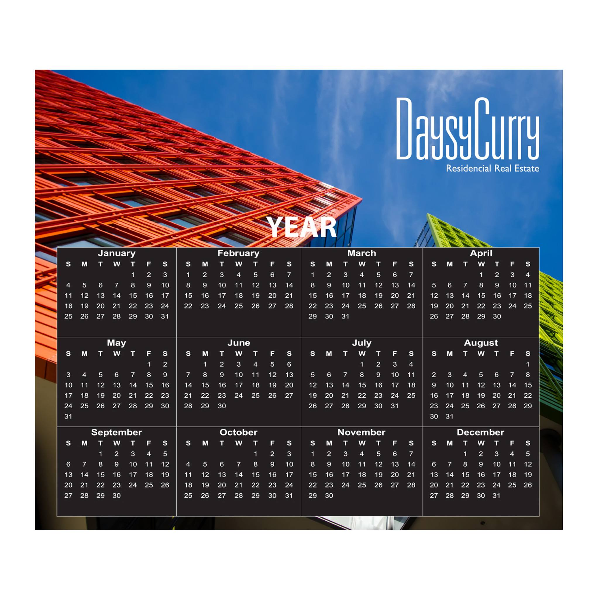 Calendar Magnet  Imprinted with Logo (Q650122)