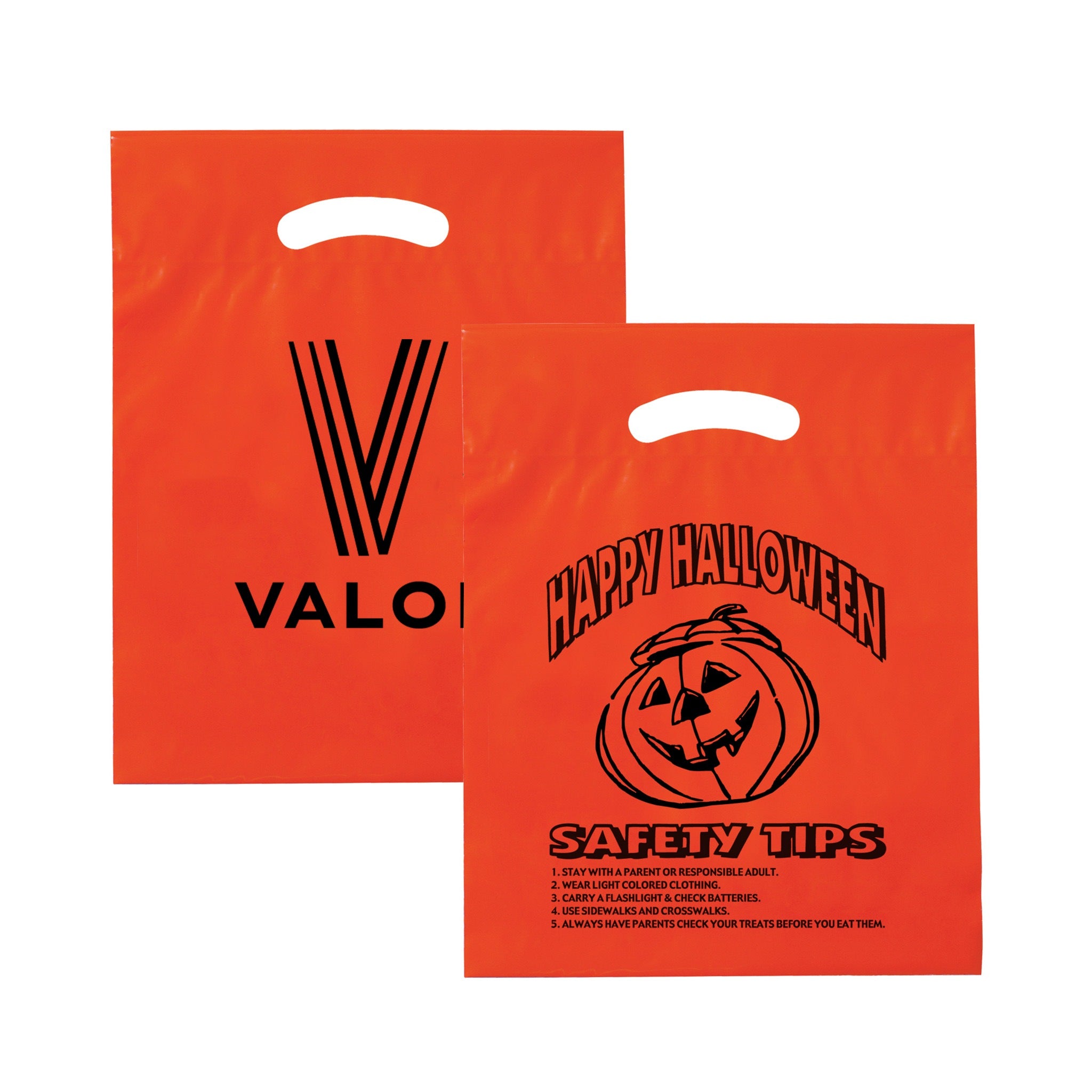 Stock Design Halloween Fold-Over Die Cut Bag - Happy Halloween (Q650222)
