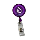 Economy Round Retractable Badge Holder  Imprinted with Logo (Q650332)