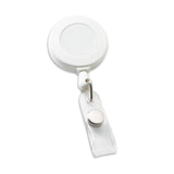 Economy Round Retractable Badge Holder (Q650332)