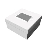 12" x 12" x 6" White Deluxe Gift Box (Q651422)