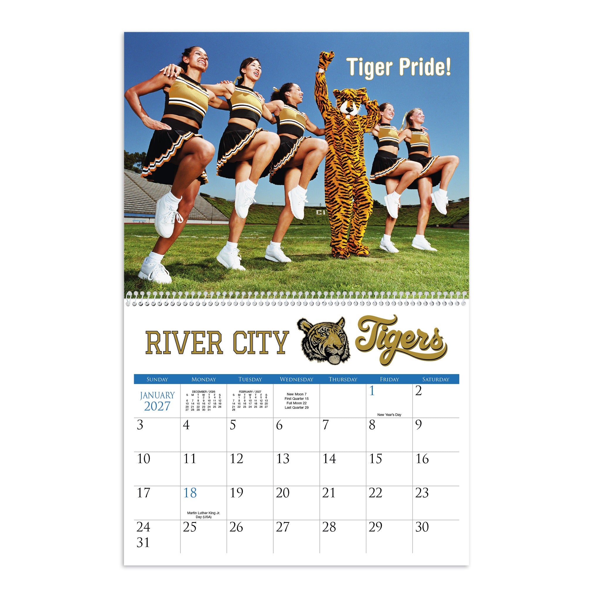 Small Quantity - Spiral Calendar  Imprinted with Logo (Q655722)