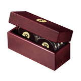 Six Coasters with Solid Cherry Chest  Imprinted with Logo (Q656622)