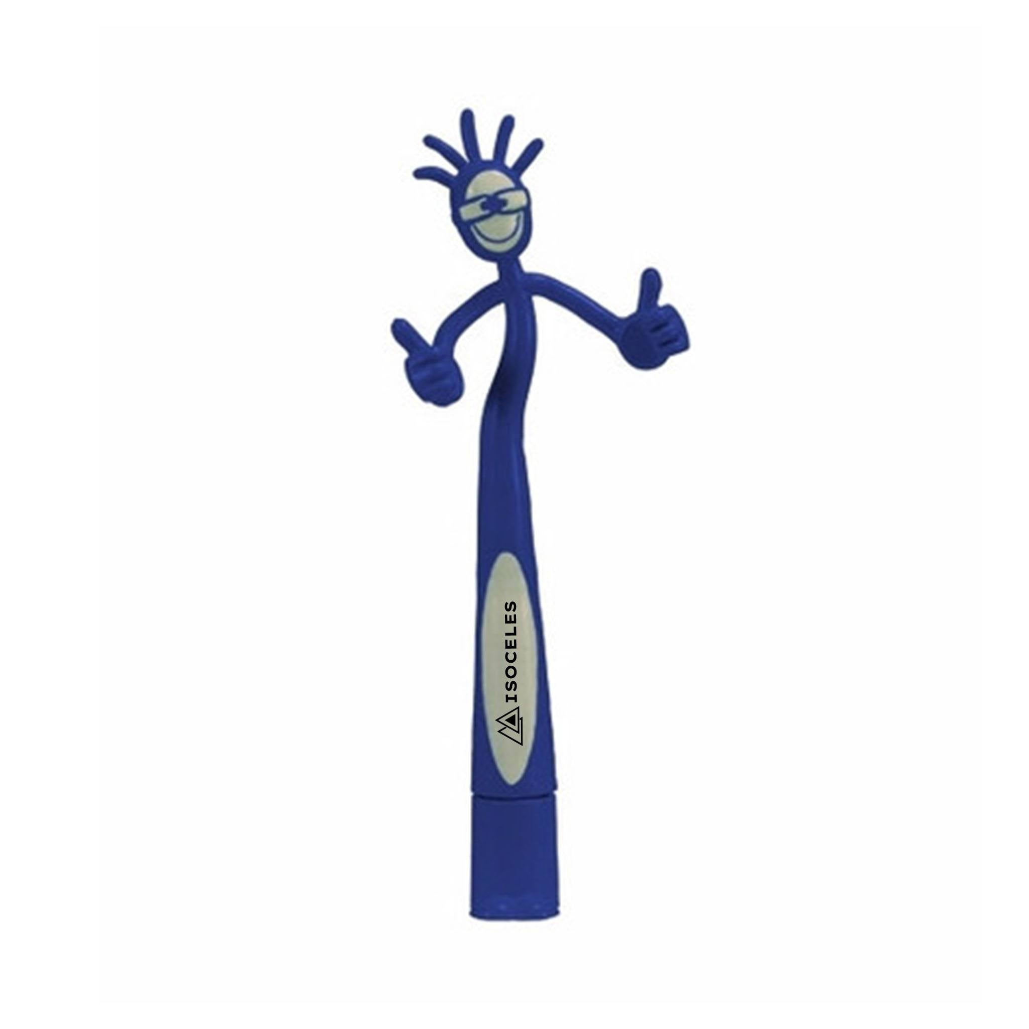 Full Color Thumbs-Up Bend-A-Pen  Imprinted with Logo (Q657811)