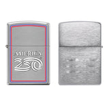 America250 Brushed Chrome™ Zippo® Windproof Lighter (Q658532)