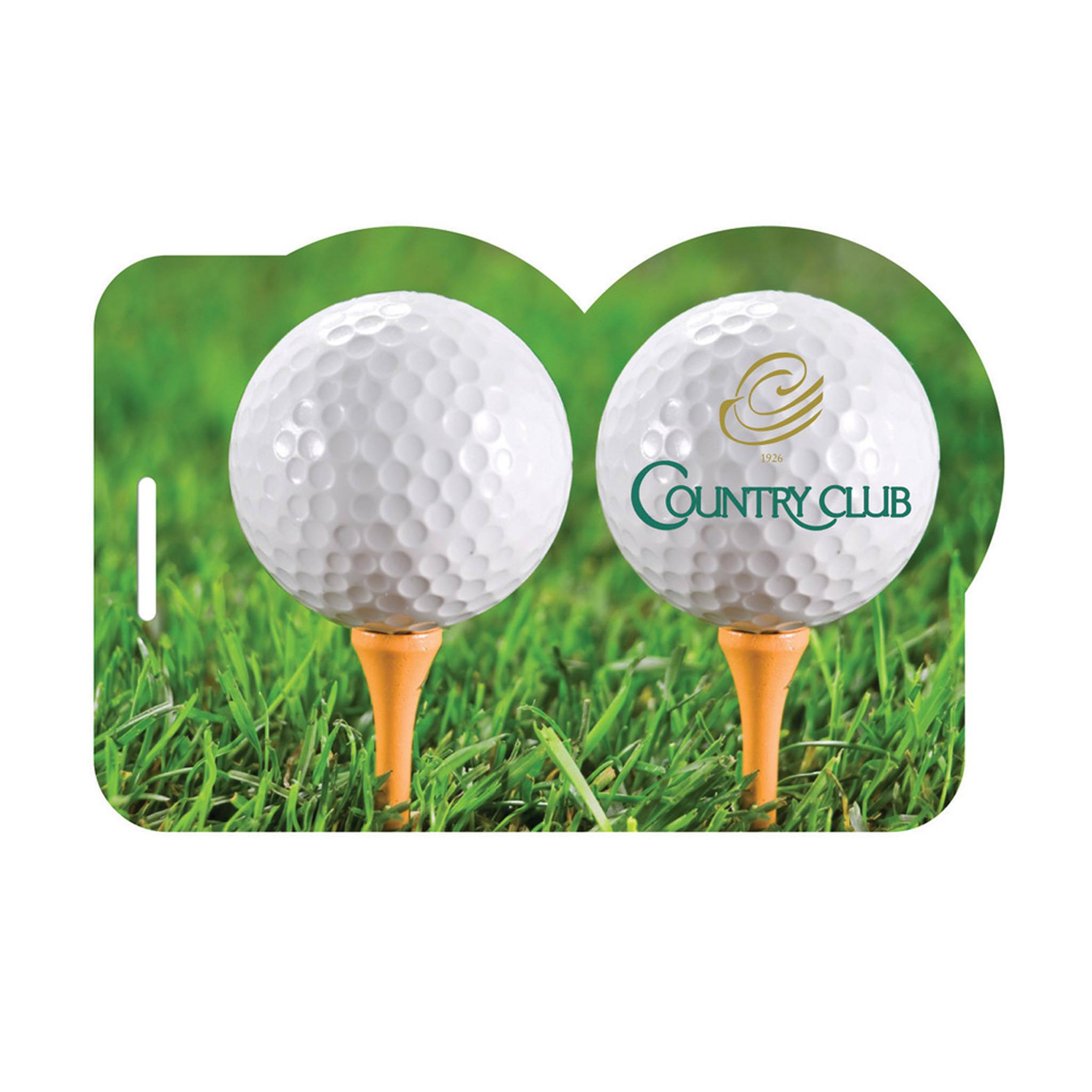 Golf Balls Luggage Tag  Imprinted with Logo (Q659322)