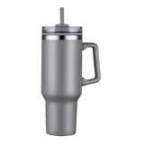 40 Oz. Double Wall Tumbler With Handle And Straw (Q661822)