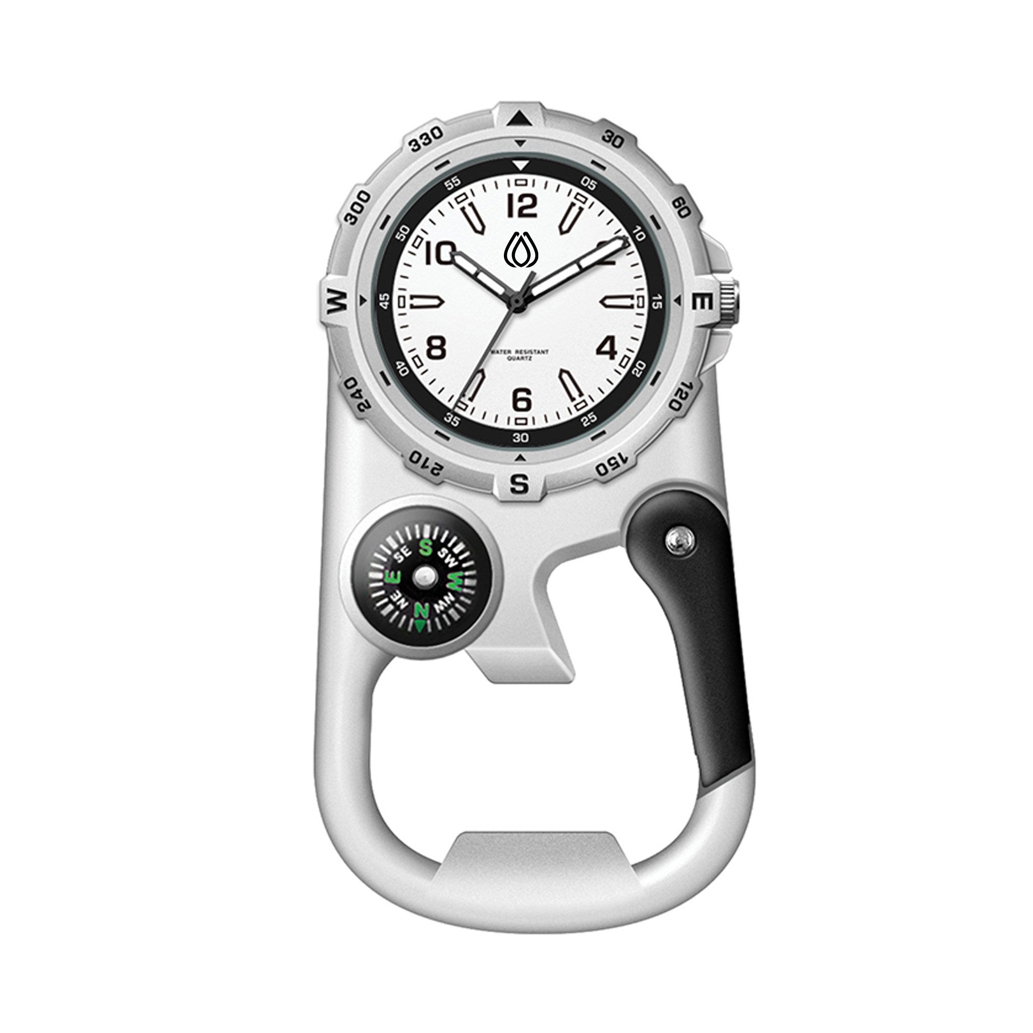 41mm Metal Matte Silver Pocket Watch - White Dial (Q663222)