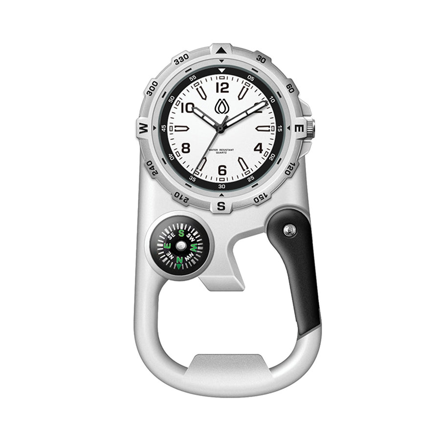 41mm Metal Matte Silver Pocket Watch - White Dial (Q663222)