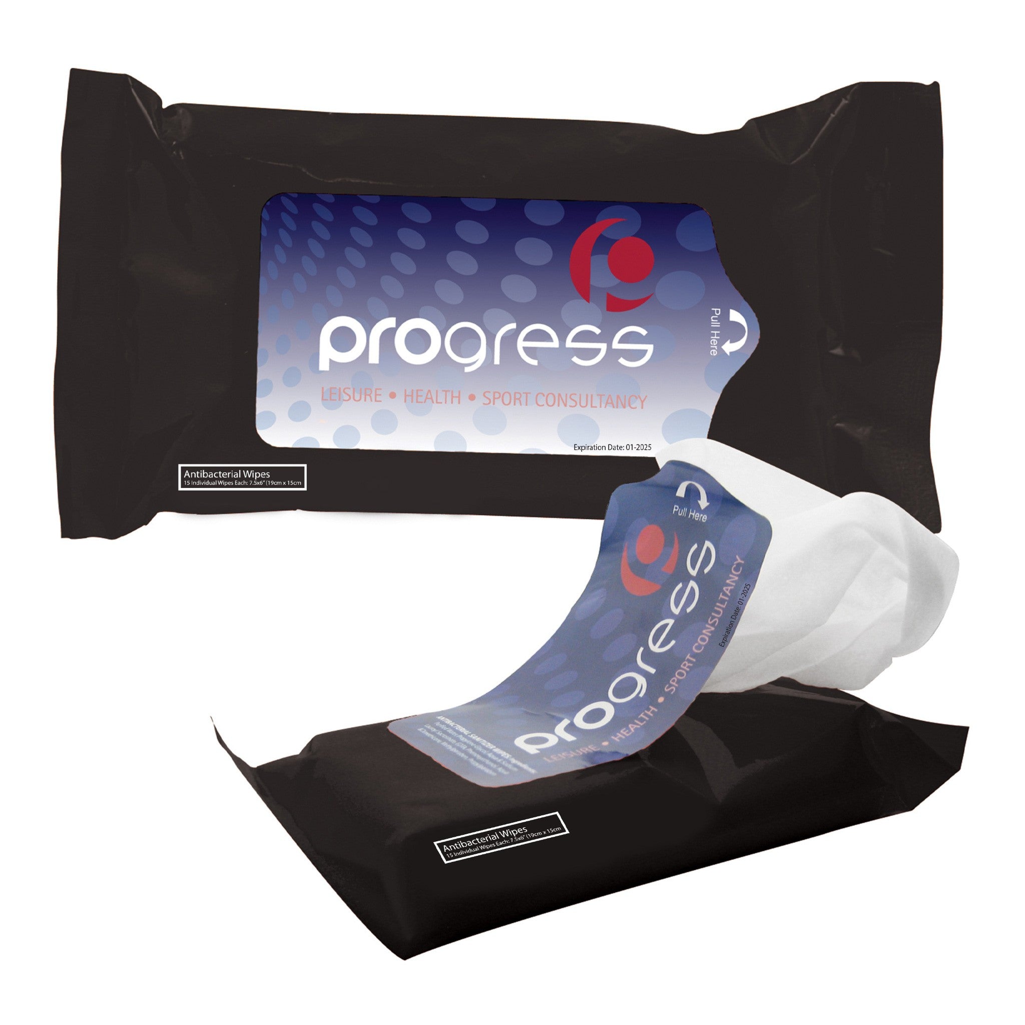 Tek-Wipes Antibacterial Wet Wipes In Pouch  Imprinted with Logo (Q663911)