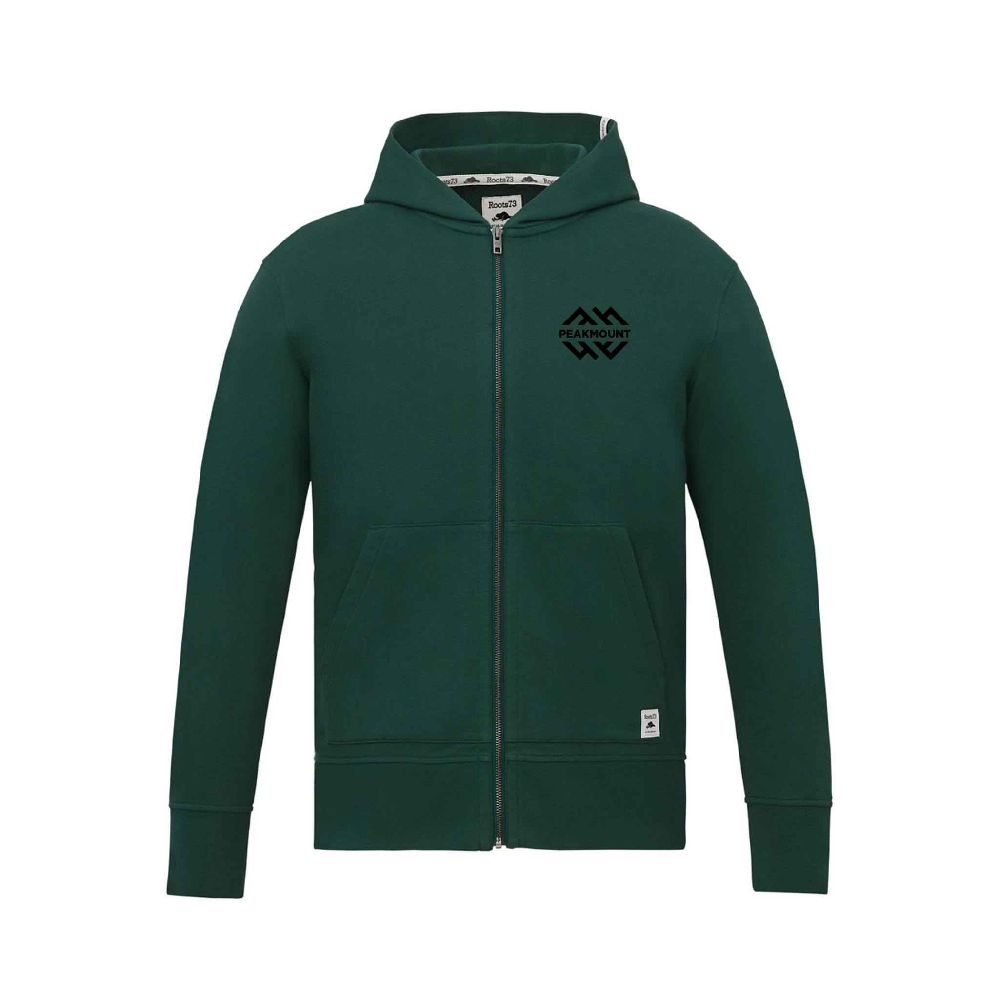 Men's Roots73 CANMORE Eco French Terry Full Zip Hoodie  Imprinted with Logo (Q666922)