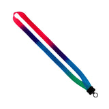 3/4" Inch Tie Dye Lanyard With Clamshell & O-Ring (Q667111)