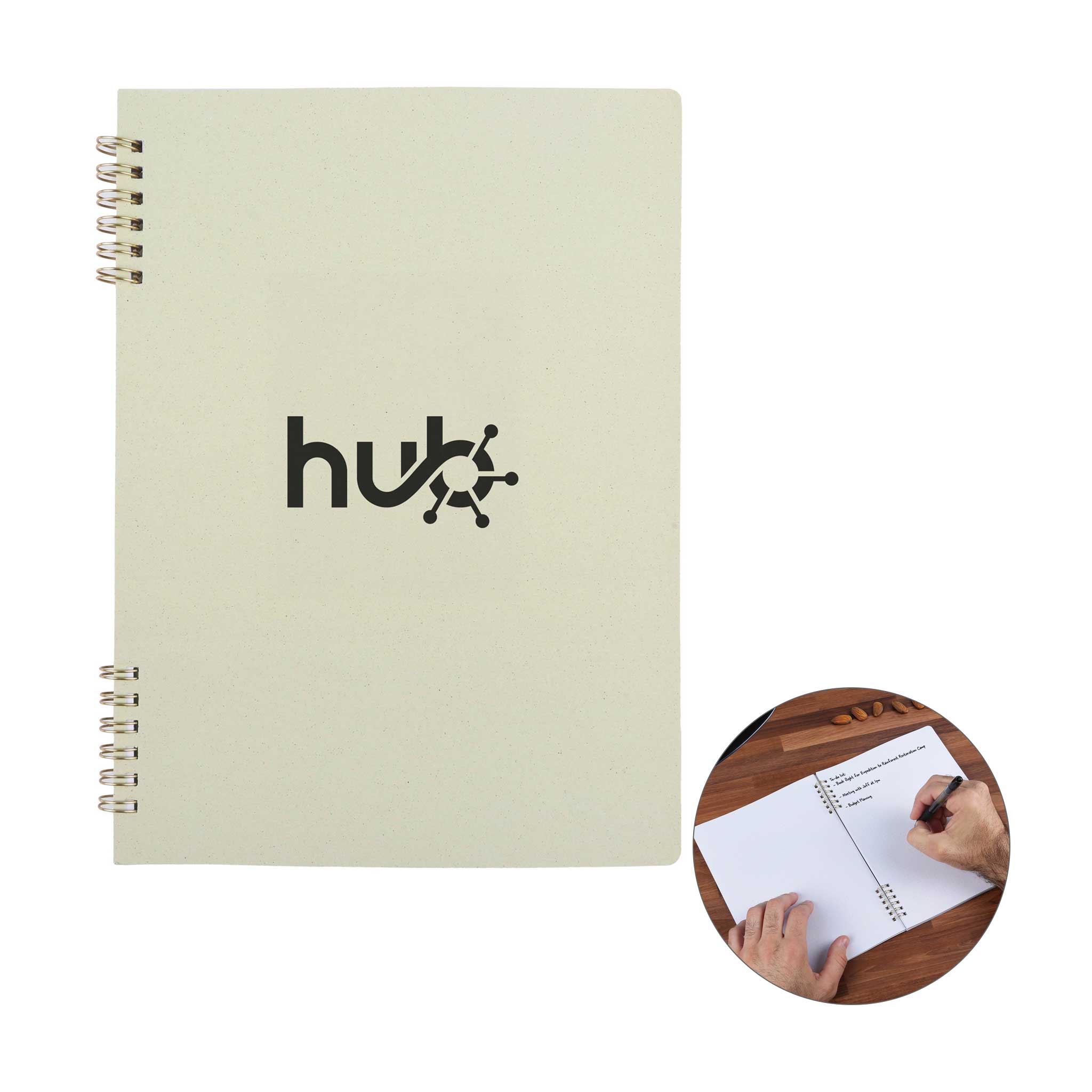 Harvest Fruit Fiber™ Ring Bound Notebook  Imprinted with Logo (Q670022)