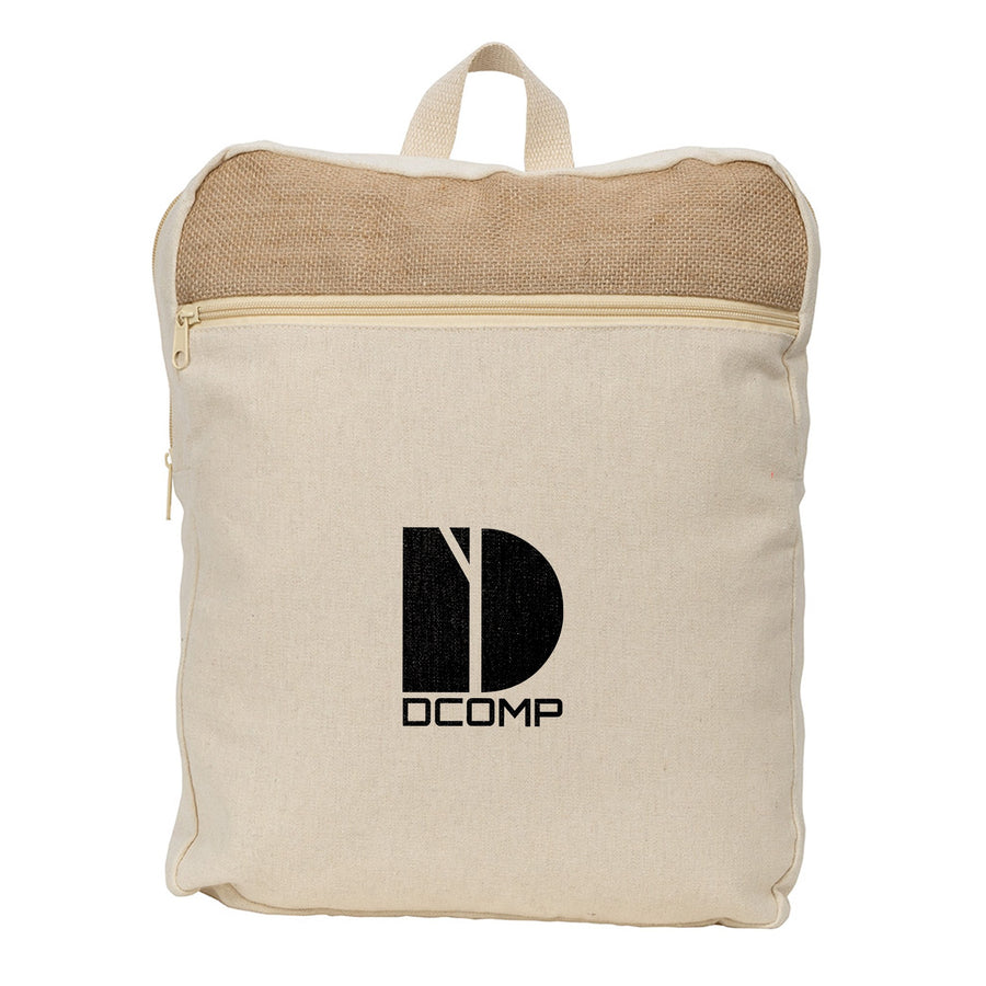 Savanna Jute & Recycled Cotton Backpack (Q670922)