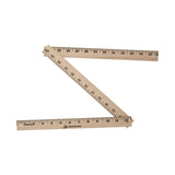 Folding Yardsticks - Natural Finish  Imprinted with Logo (Q674611)